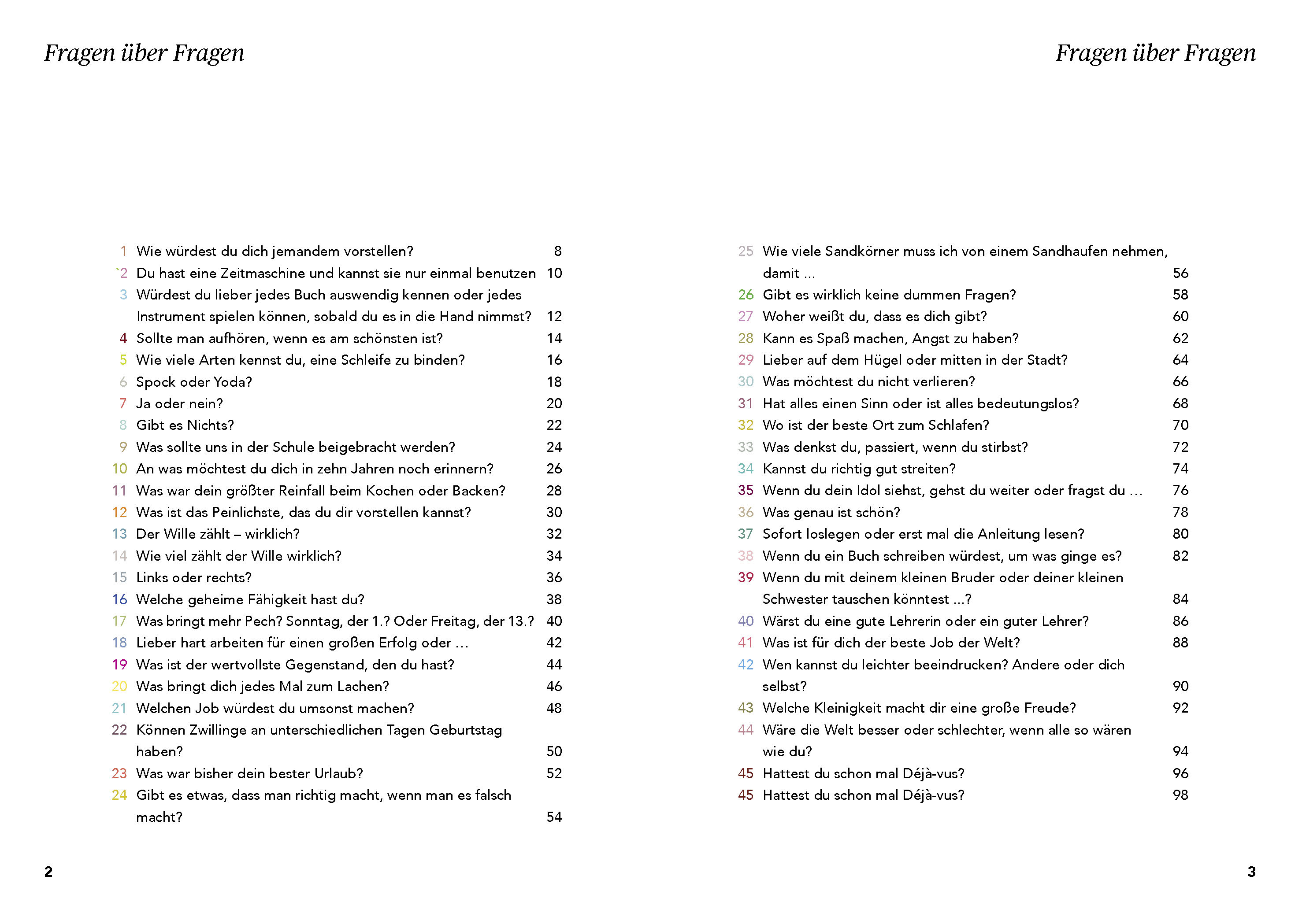 99 seichte Fragen für tiefgründige Unterhaltungen zwischen Eltern und Kindern