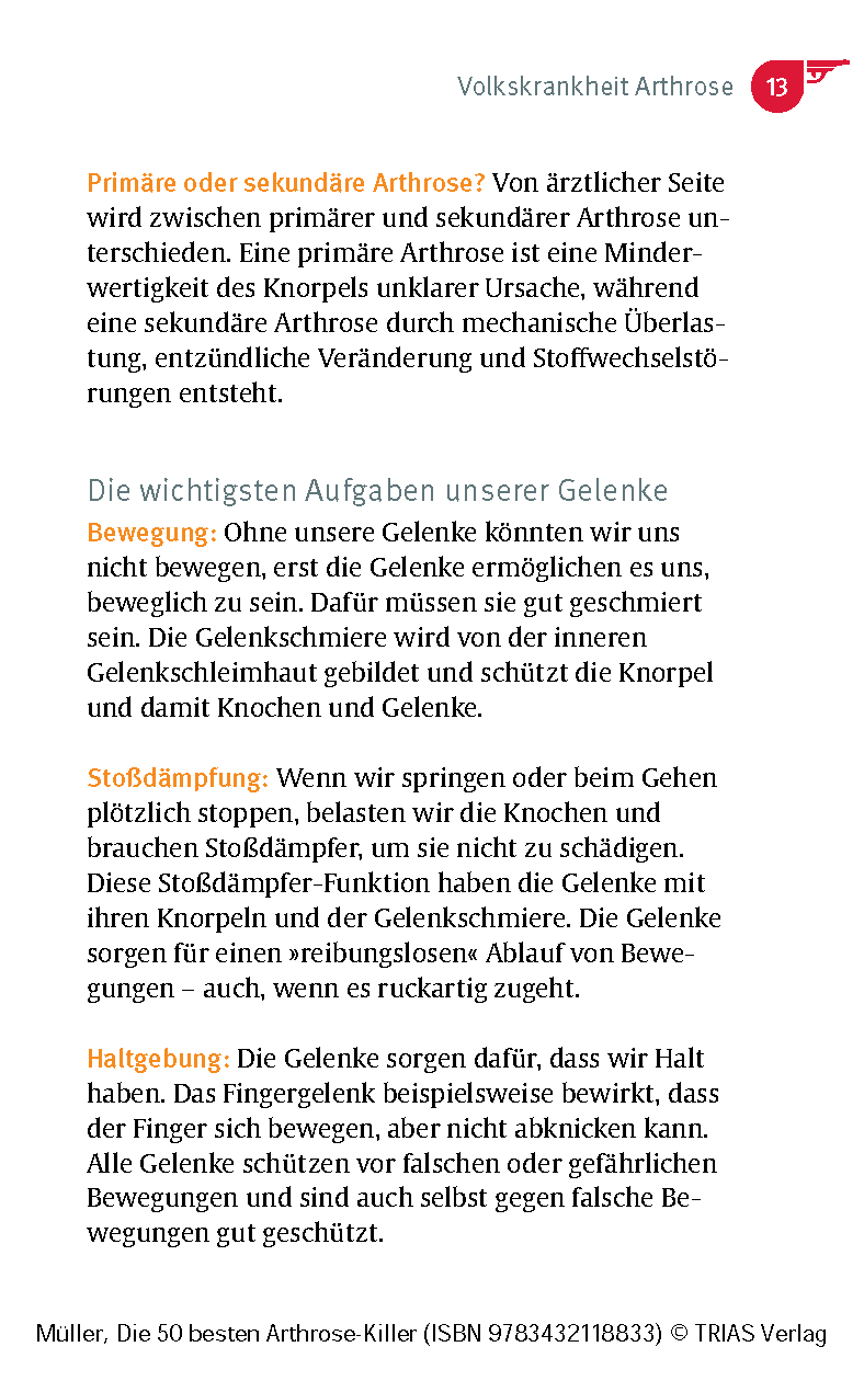 Die 50 besten Arthrose-Killer Die 50 besten Arthrose-Killer