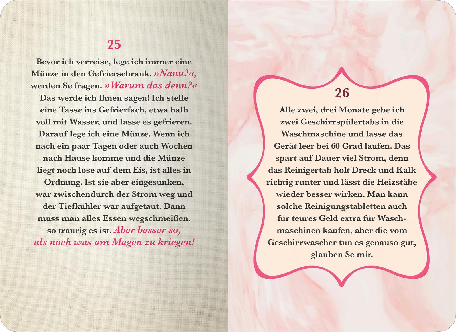 So mach ich das immer!