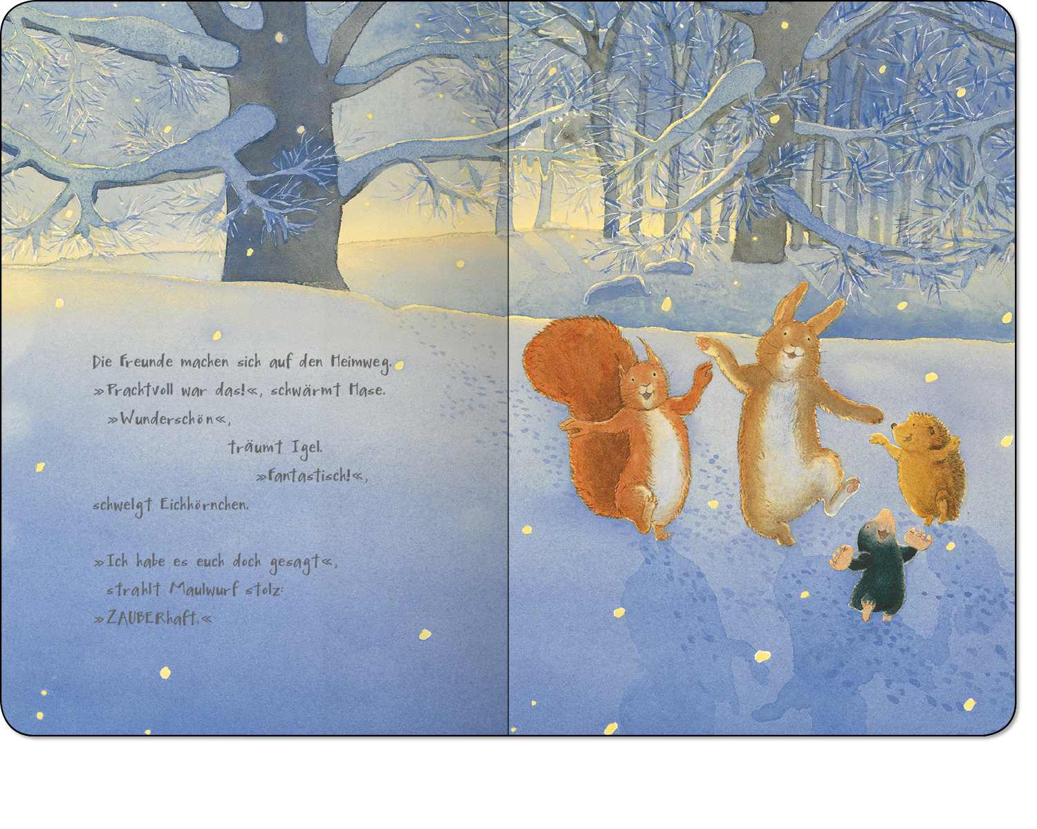 Was glitzert da im Schnee? - Ein buntes Pappbilderbuch über die Kunst, sich verzaubern zu lassen