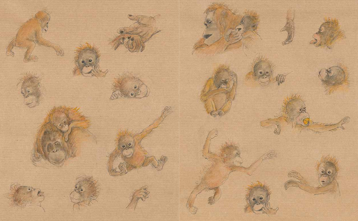 Halt dich gut an Mama fest