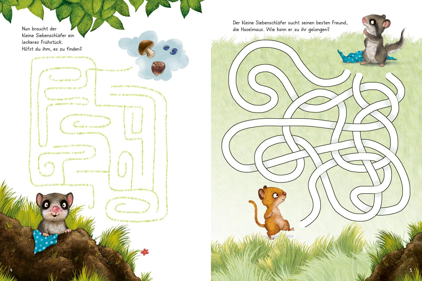 Der kleine Siebenschläfer: Zeig mir den Weg durchs Labyrinth!