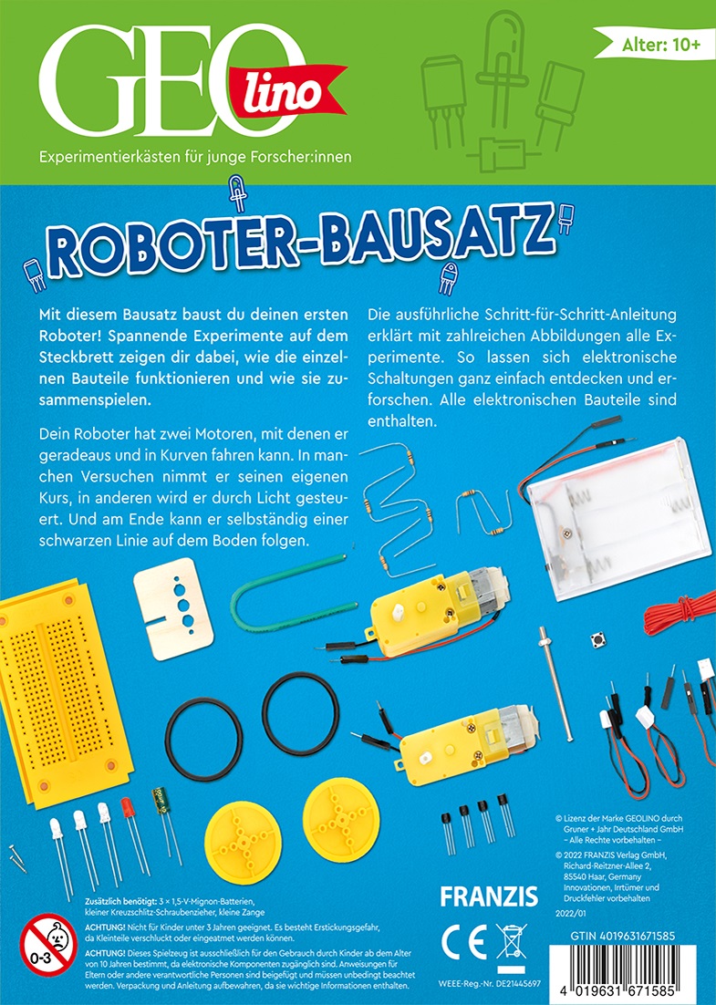 GEOlino Roboter Bausatz, inkl. Handbuch mit ausführlicher Anleitung