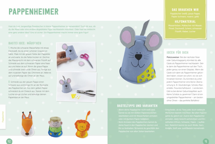 Bunt & kreativ - Das Bastelbuch für Kinder