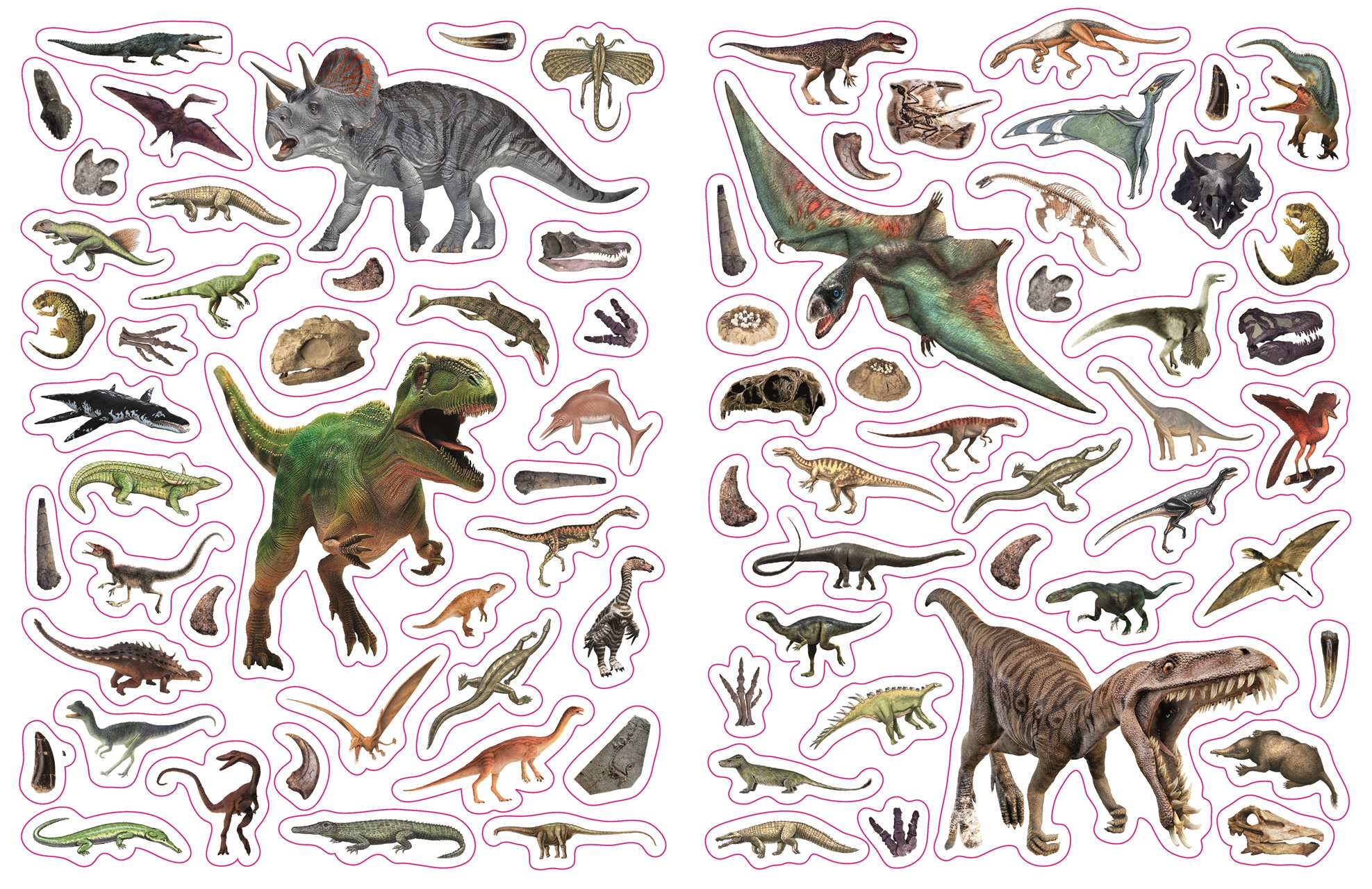 Sticker-Lexikon. Dinosaurier