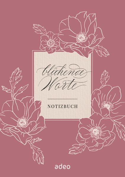 Blühende Worte - Notizbuch