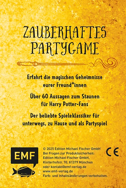 Kartenspiel: Ich hab noch nie ... für Harry Potter-Fans Kartenspiel: Ich hab noch nie ... für Harry Potter-Fans