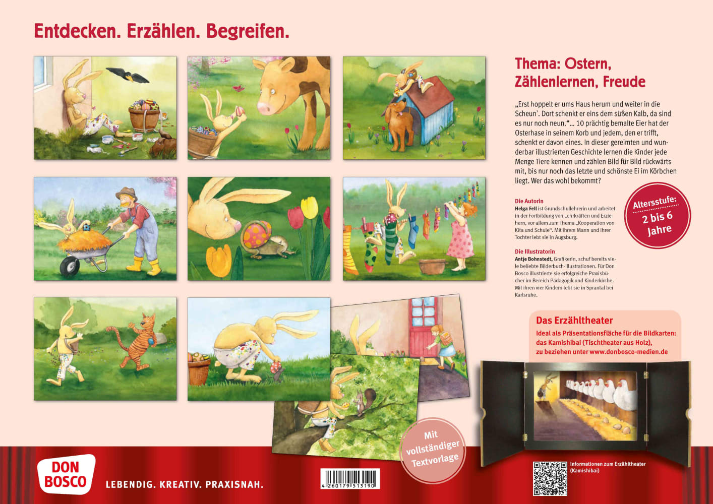 Da drüben sitzt ein Osterhas. Kamishibai Bildkartenset.
