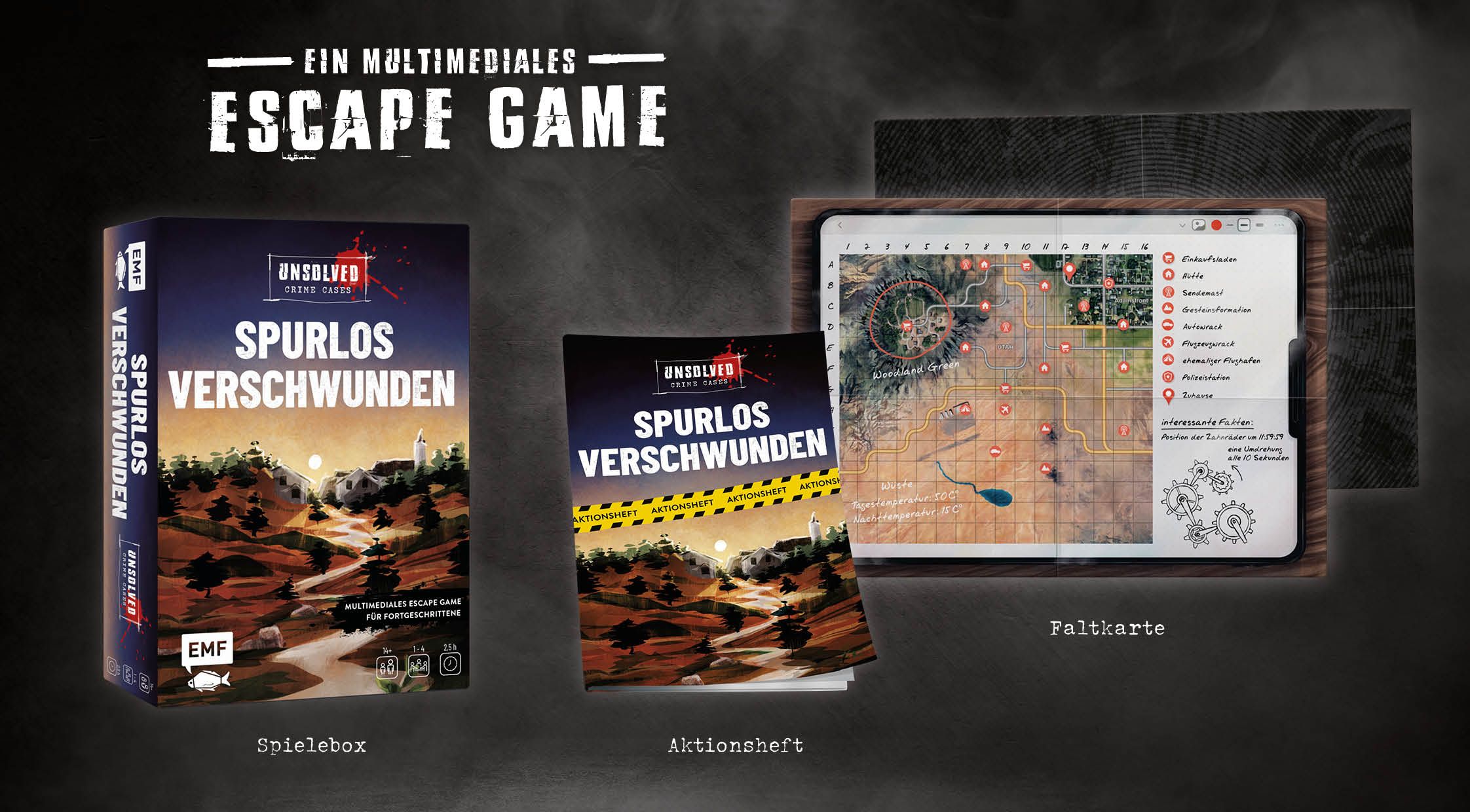 Krimi-Spielebox: Unsolved Crime Cases – Spurlos verschwunden Krimi-Spielebox: Unsolved Crime Cases – Spurlos verschwunden