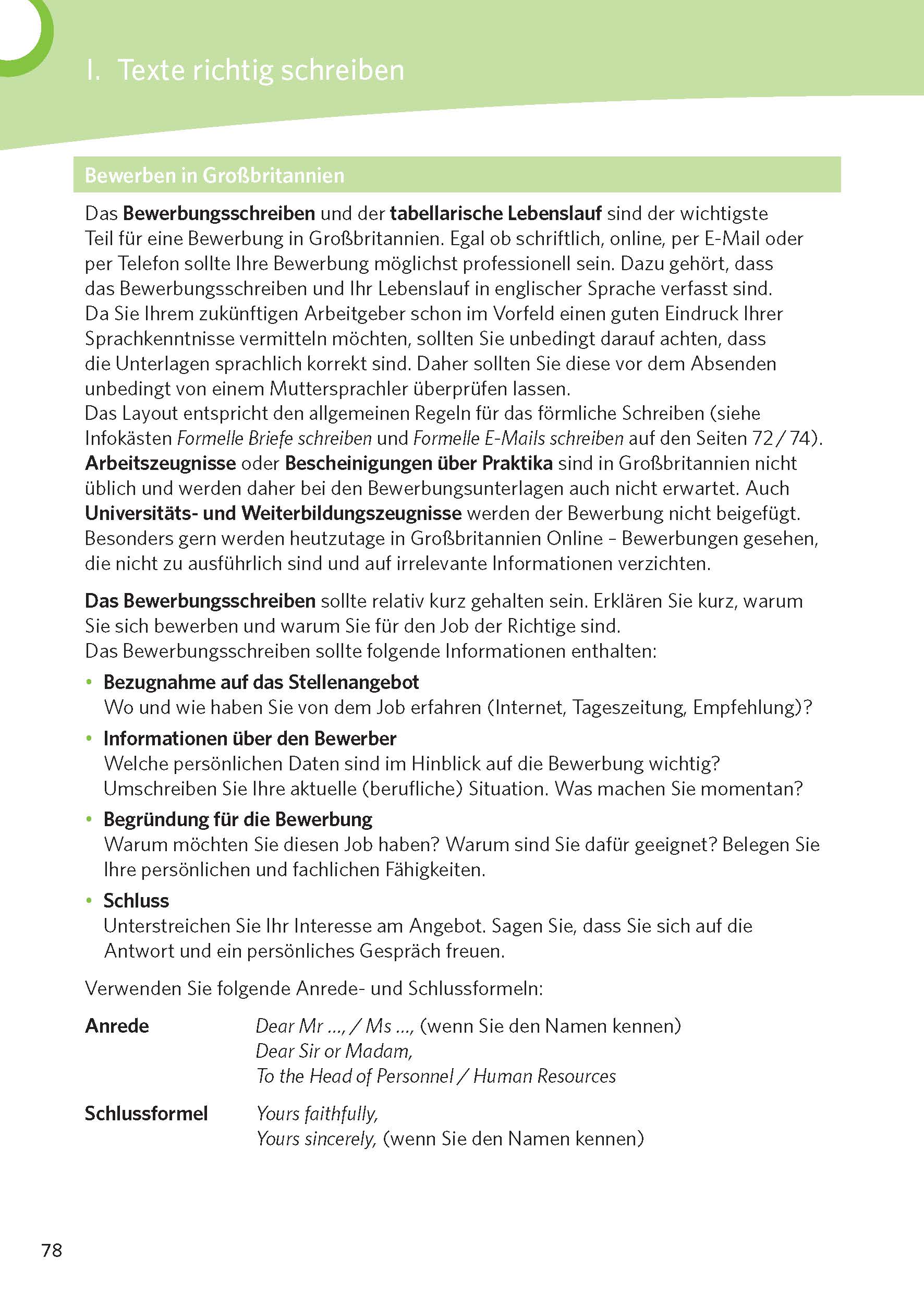 PONS Texte schreiben Englisch