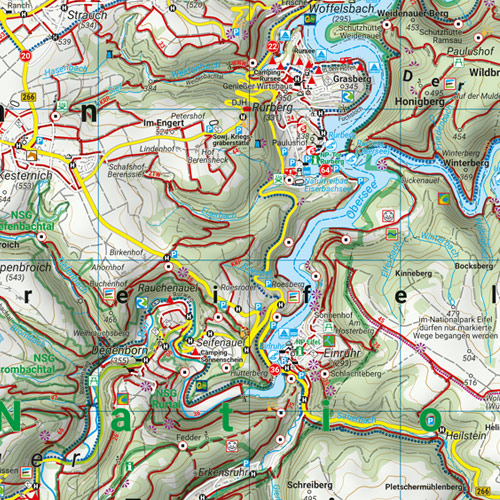 Nationalpark Eifel, Wander-, Rad- und Freizeitkarte 1:50.000, freytag & berndt, WKD 5371
