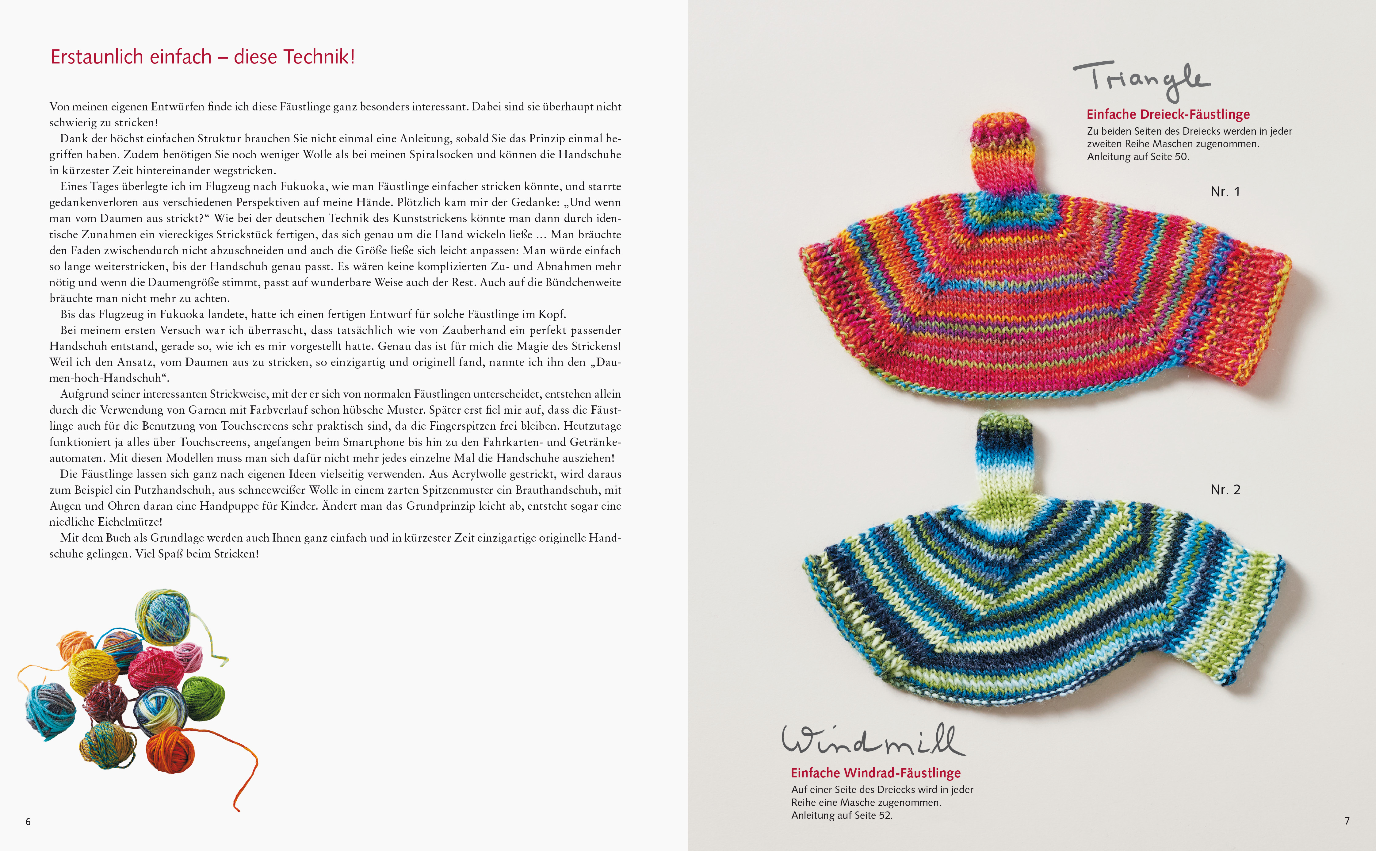 Japanische Handschuhe stricken