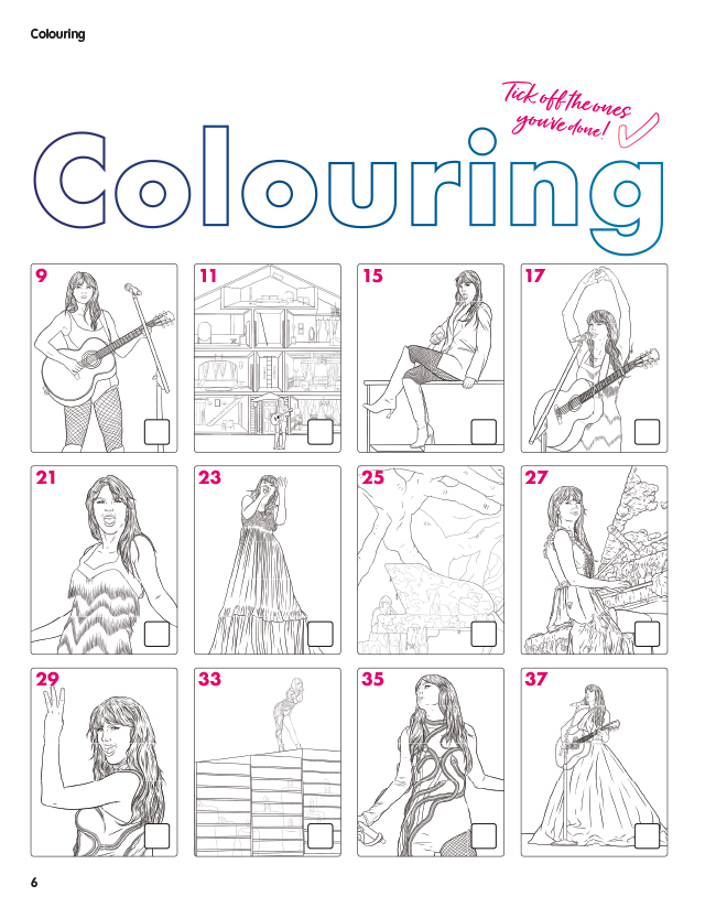 Das inoffizielle Taylor Swift Ausmal- und Kreativbuch: Tour-Edition