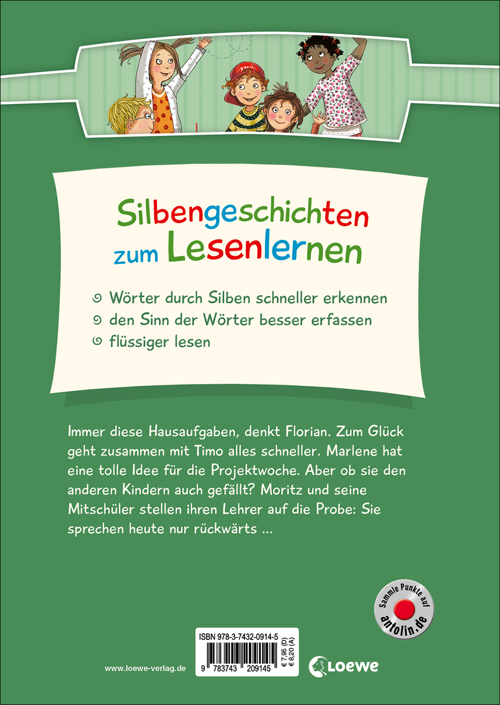 Silbengeschichten zum Lesenlernen - Schulgeschichten