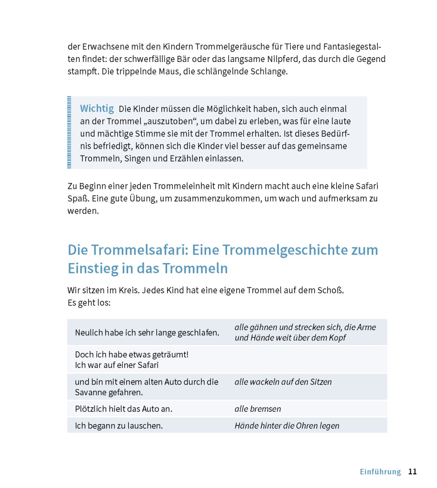 Trommeltier- und Tanzgeschichten