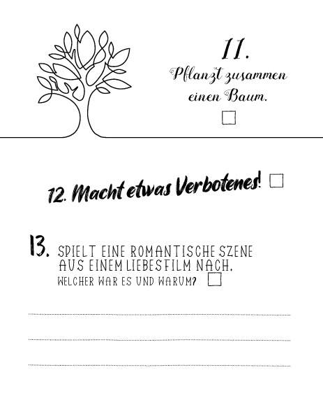 Die Bucket List für Honeymooner