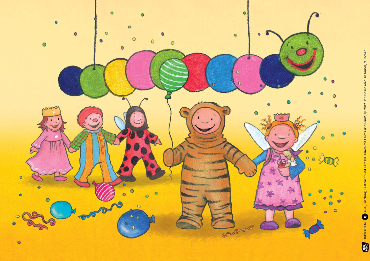 Fasching, Fastnacht & Karneval mit Emma und Paul. Kamishibai Bildkartenset.