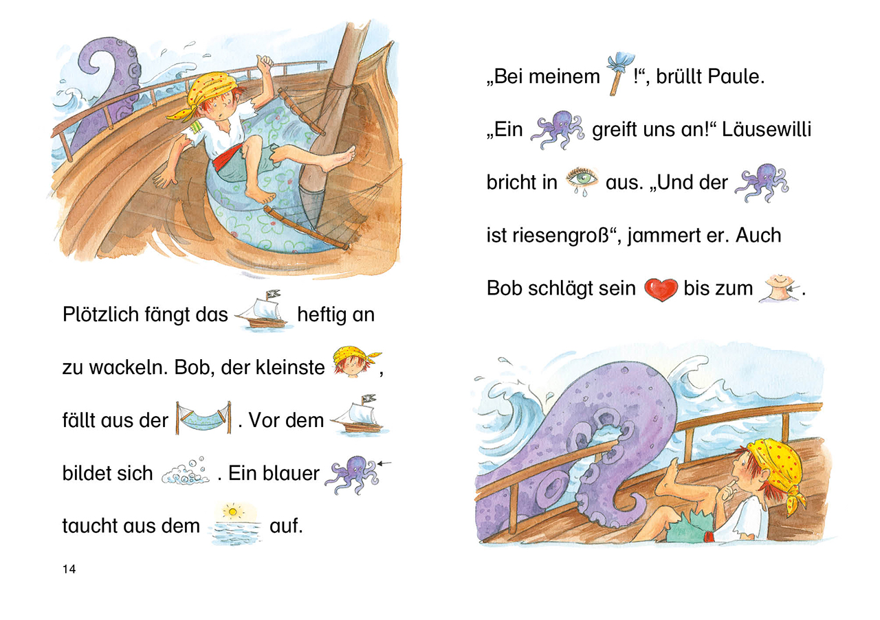 Lesenlernen in 3 Schritten - Die schönsten Piratengeschichten