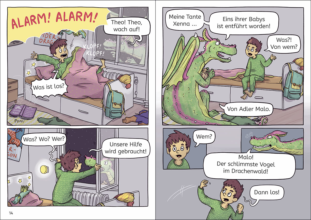Leselöwen Comics 1. Klasse - Entführung im Drachenwald
