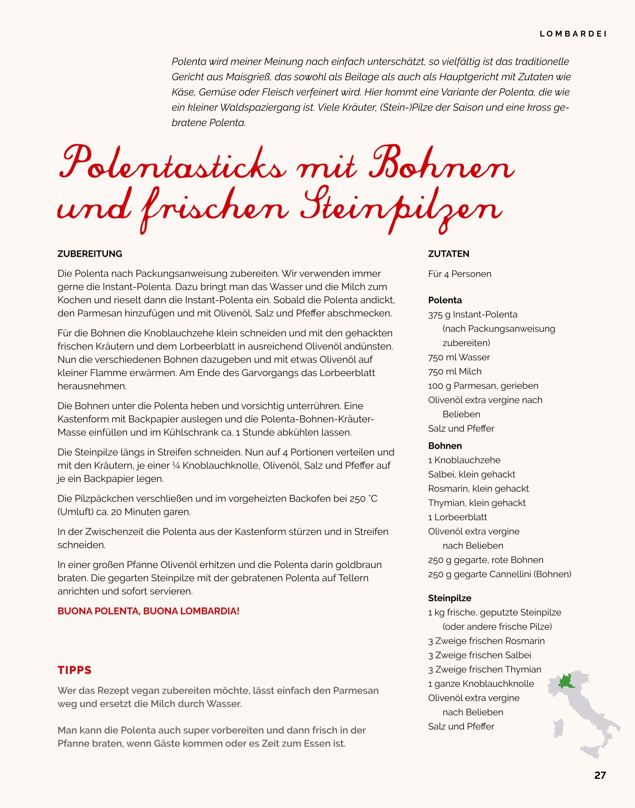 Amore per Gusto - Kochbuch Italien