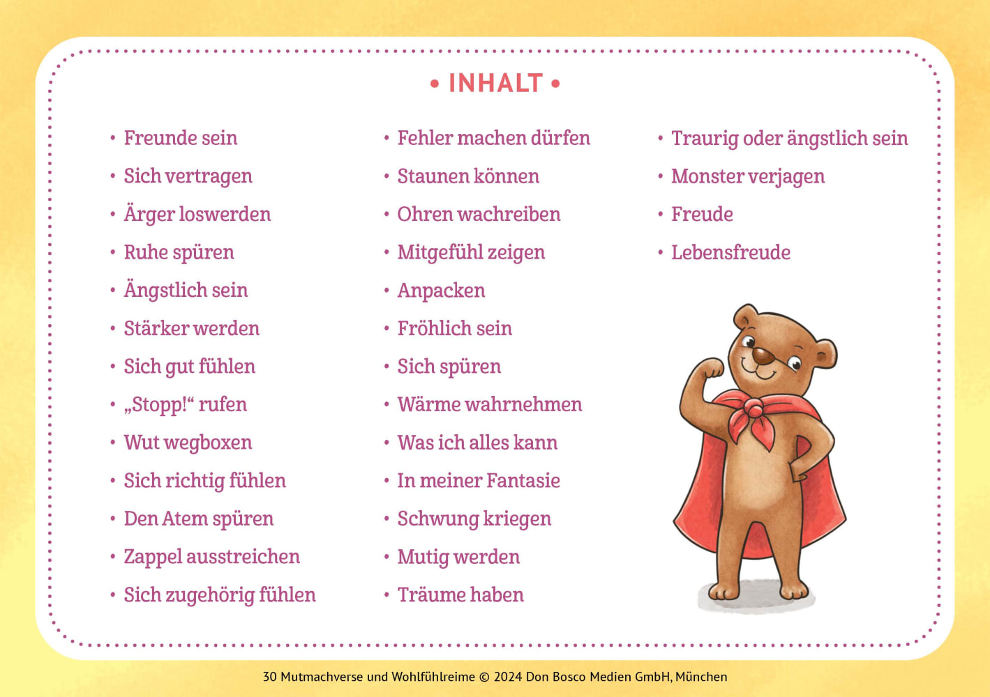 30 Mutmachverse und Wohlfühlreime