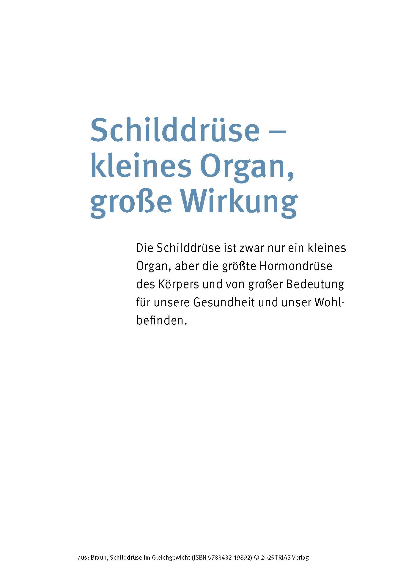 Schilddrüse im Gleichgewicht