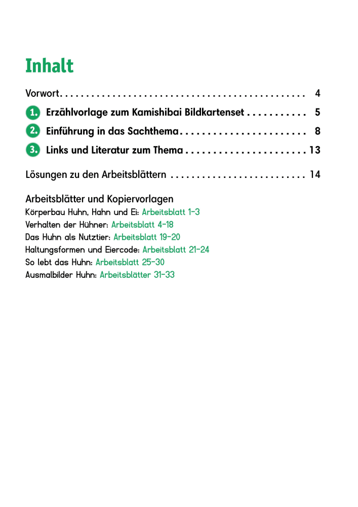 Arbeitsmaterial Grundschule. Sachunterricht: Wie lebt das Huhn?