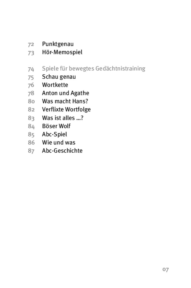 Die 50 besten Spiele zum Gedächtnistraining mit Senioren Die 50 besten Spiele zum Gedächtnistraining mit Senioren