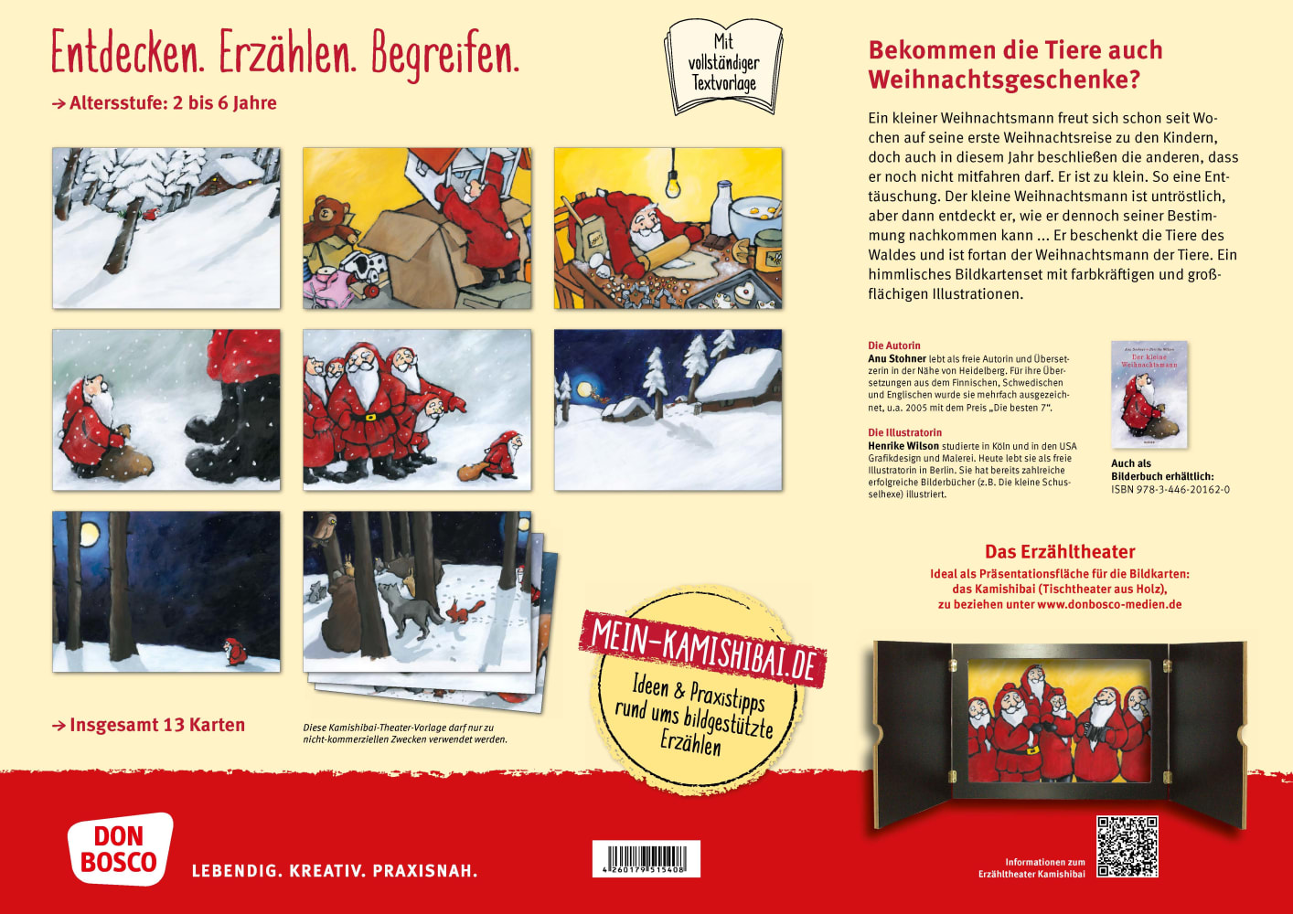 Der kleine Weihnachtsmann. Kamishibai Bildkartenset.