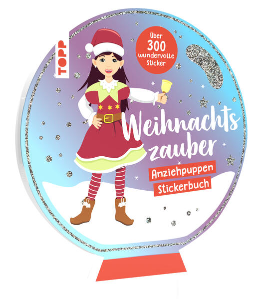 Stickerbuch: Anziehpuppen zum Stickern. Weihnachten