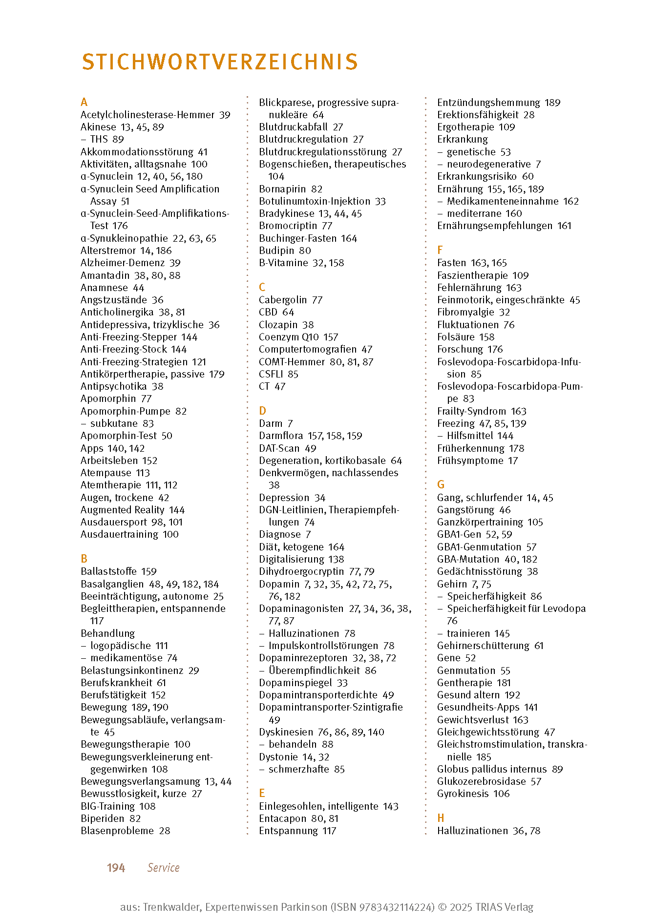 Expertenwissen: Parkinson