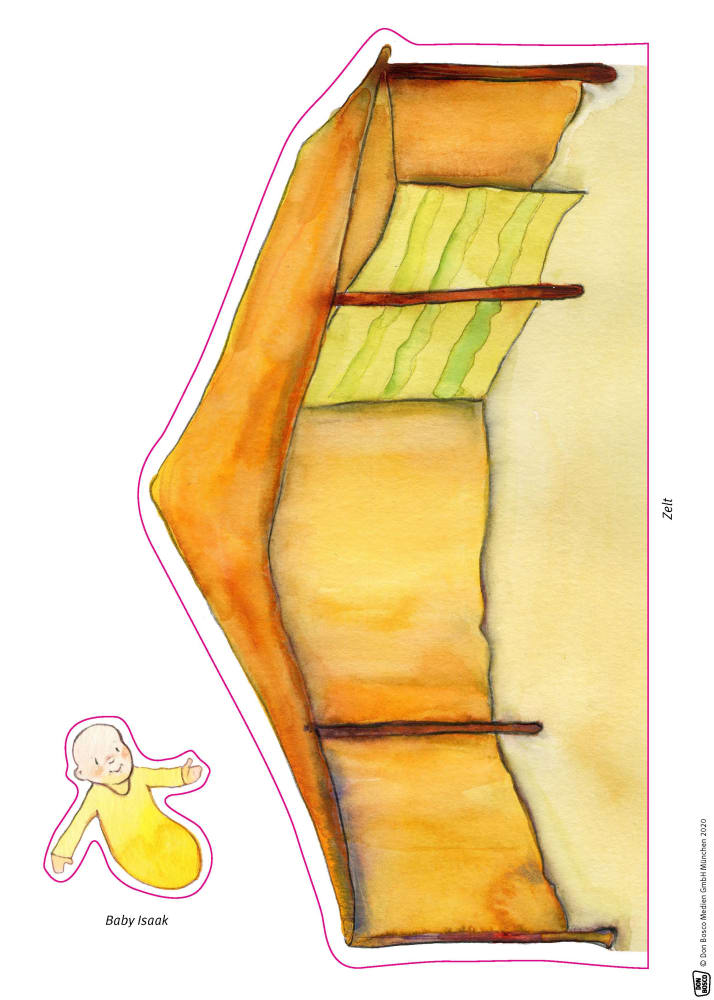 Abraham und Sara. Erzählschienen-Figurenset