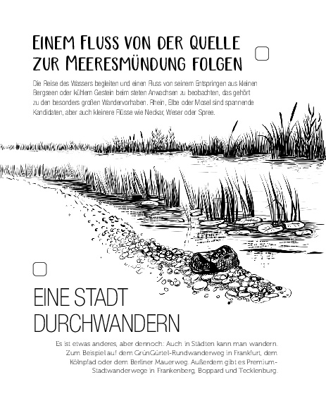 Bucket List für Wanderer