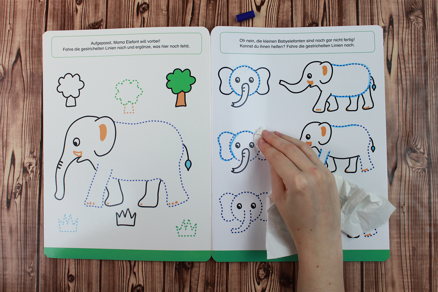 Wisch und wieder weg - Ich lerne malen 3+