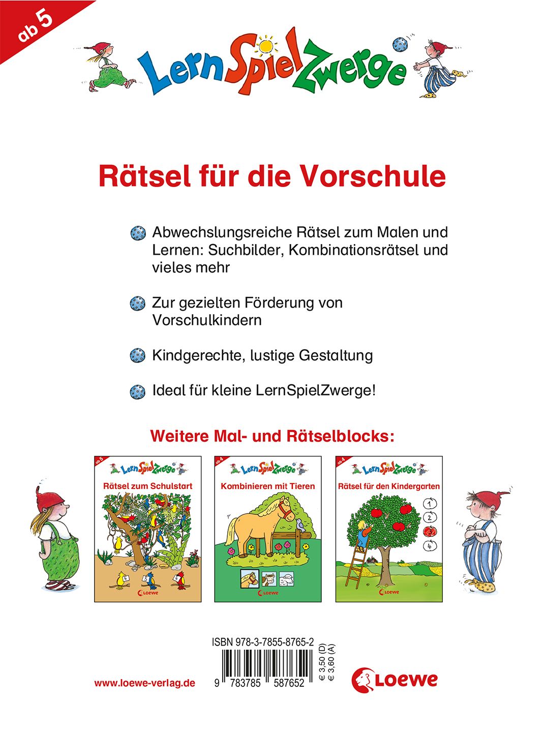 LernSpielZwerge - Rätsel für die Vorschule