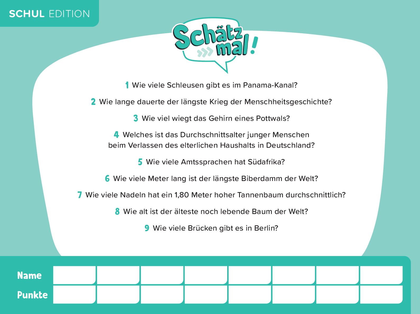 Schätz mal! Schul Edition
