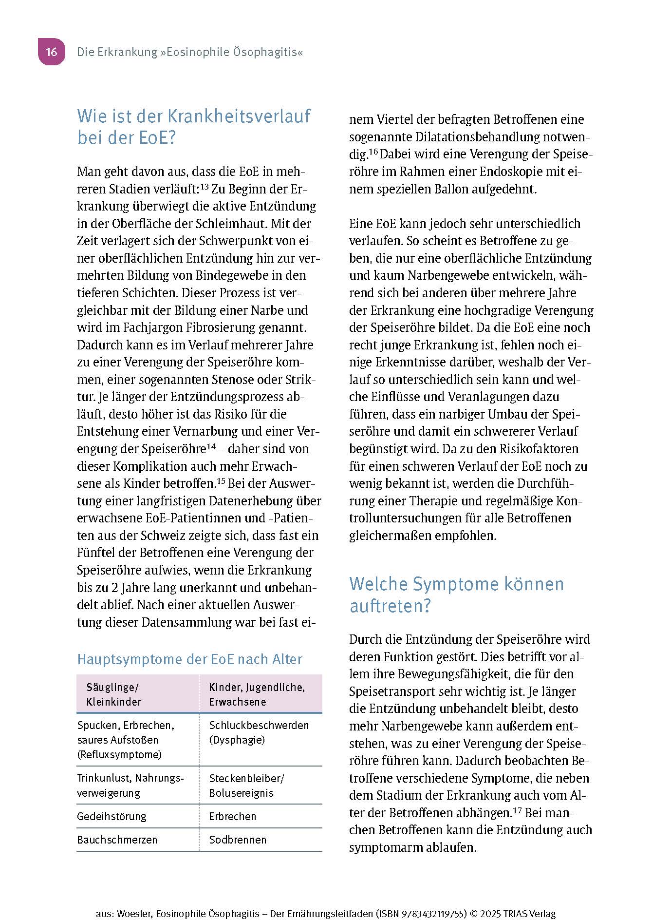 Eosinophile Ösophagitis - Der Ernährungsleitfaden