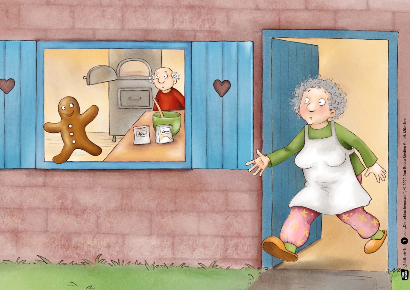 Der Lebkuchenmann. Kamishibai Bildkartenset