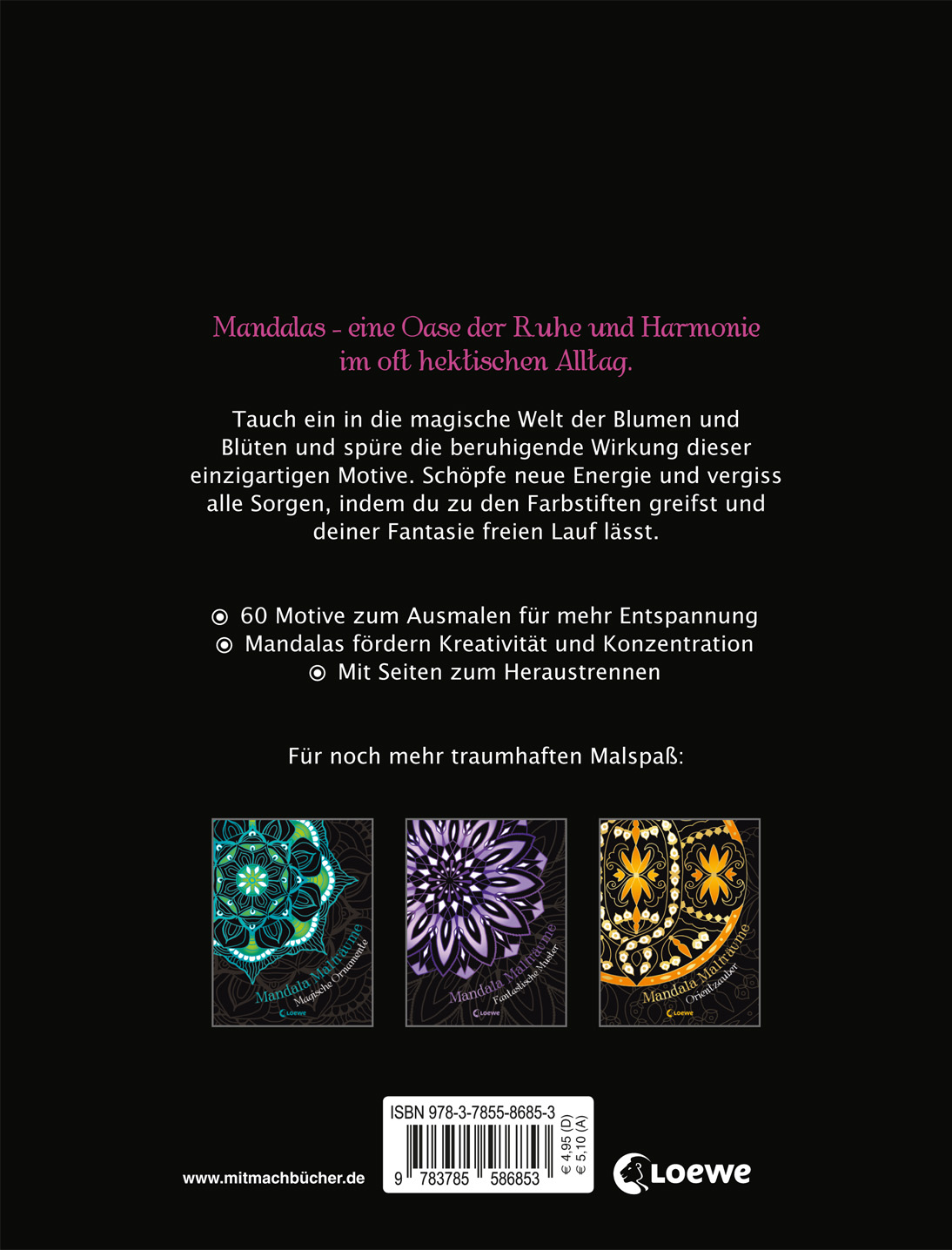 Mandala-Malträume: Bezaubernde Blüten