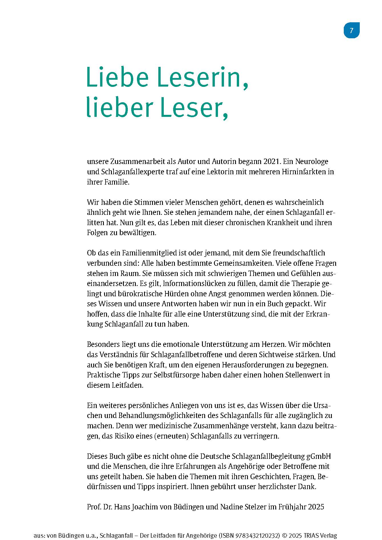Schlaganfall - Der Leitfaden für Angehörige