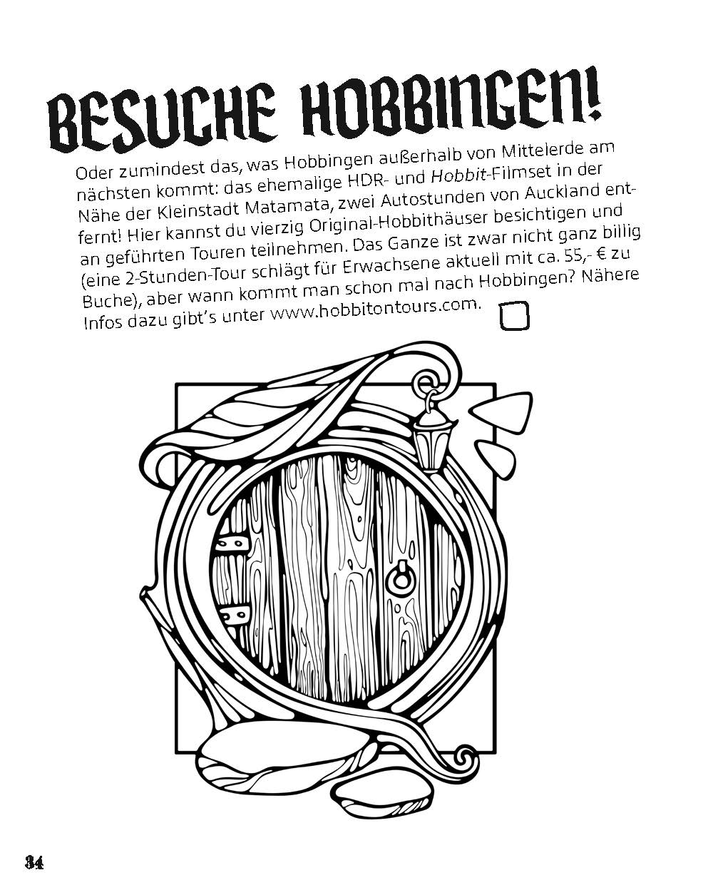 Die Bucket List für Tolkien Fans