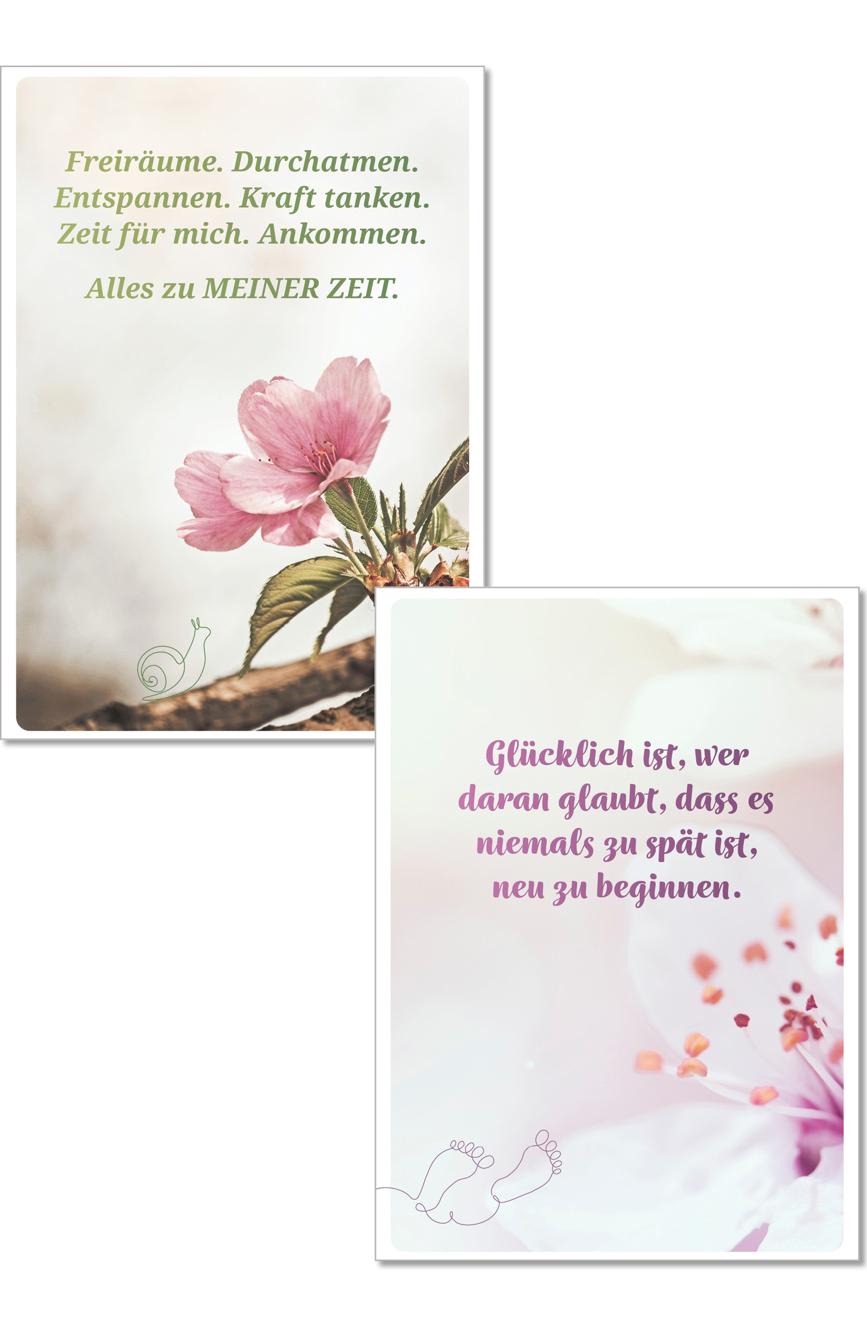 Die Lebensfreude-Postkarten. Genieße dein Leben.
