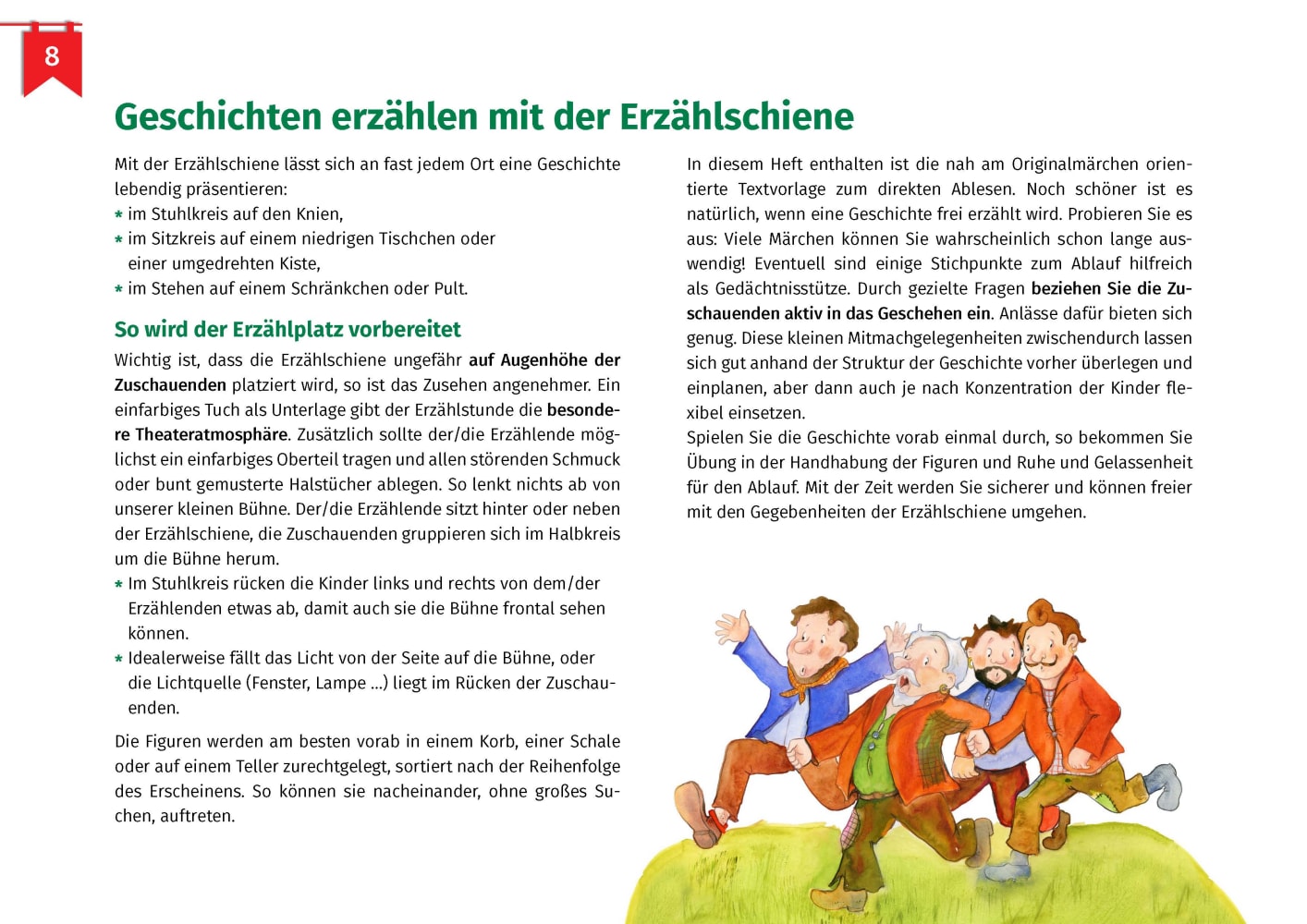 Die Bremer Stadtmusikanten. Erzählschienen-Figurenset