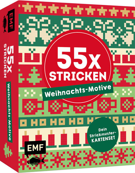55 x stricken – Weihnachts-Motive: Deine Strickmustersammlung als Kartenset 55 x stricken – Weihnachts-Motive: Deine Strickmustersammlung als Kartenset