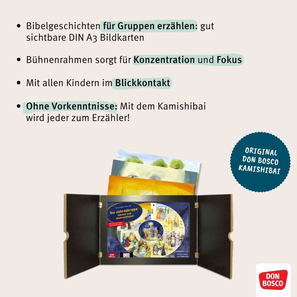 Die Jahreskrippe: Advent und Weihnachtszeit. Kamishibai Bildkartenset