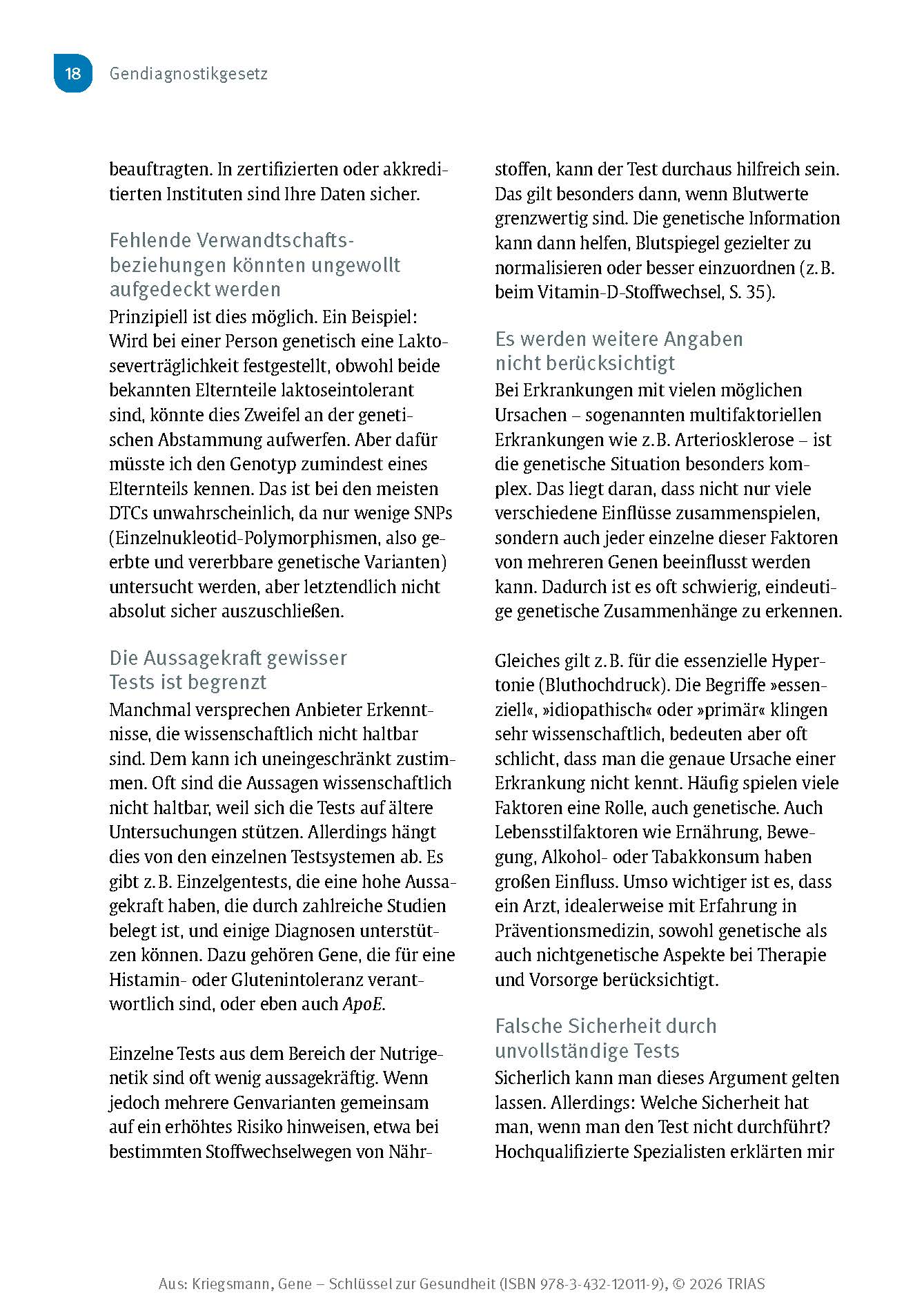 Gene - Schlüssel zur Gesundheit