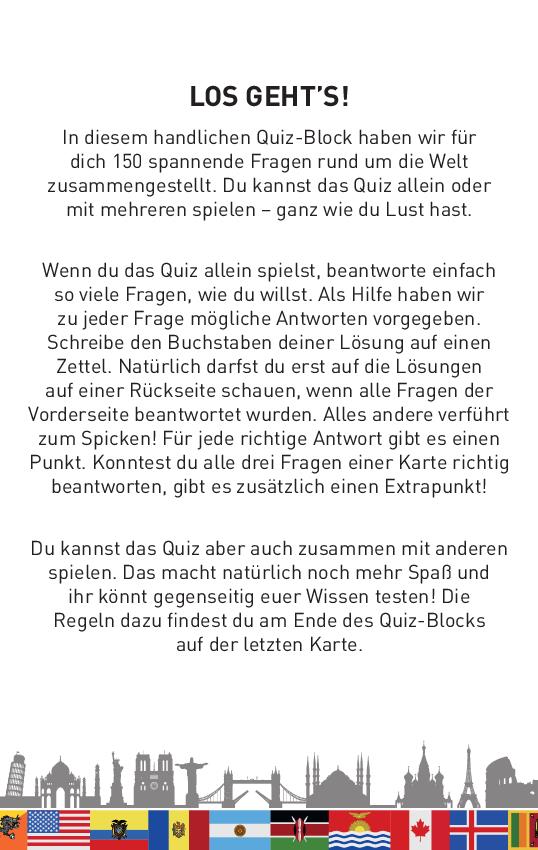 Das große Länder-Quiz I ab 10 Jahren
