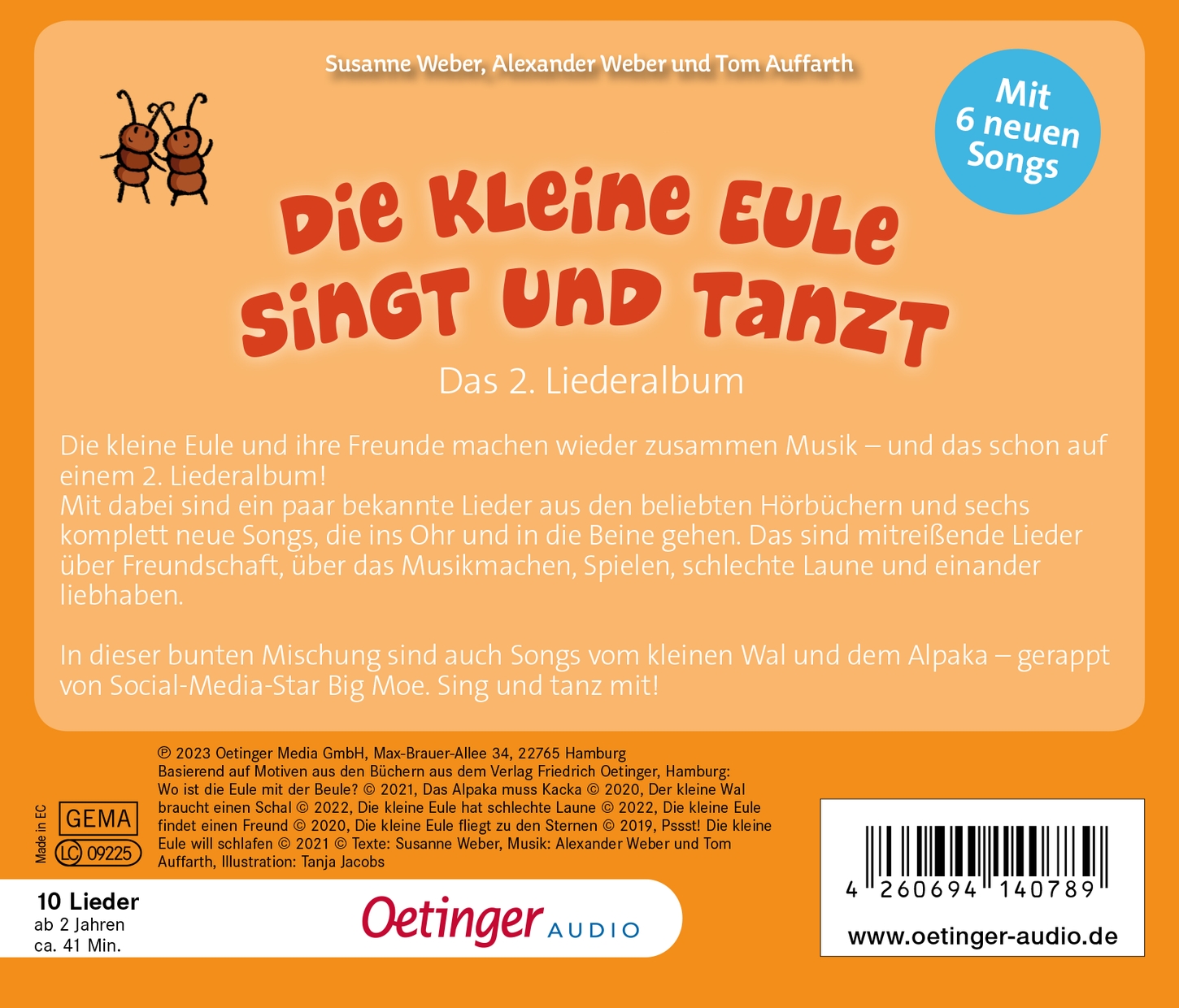 Die kleine Eule singt und tanzt (Audio-CD)