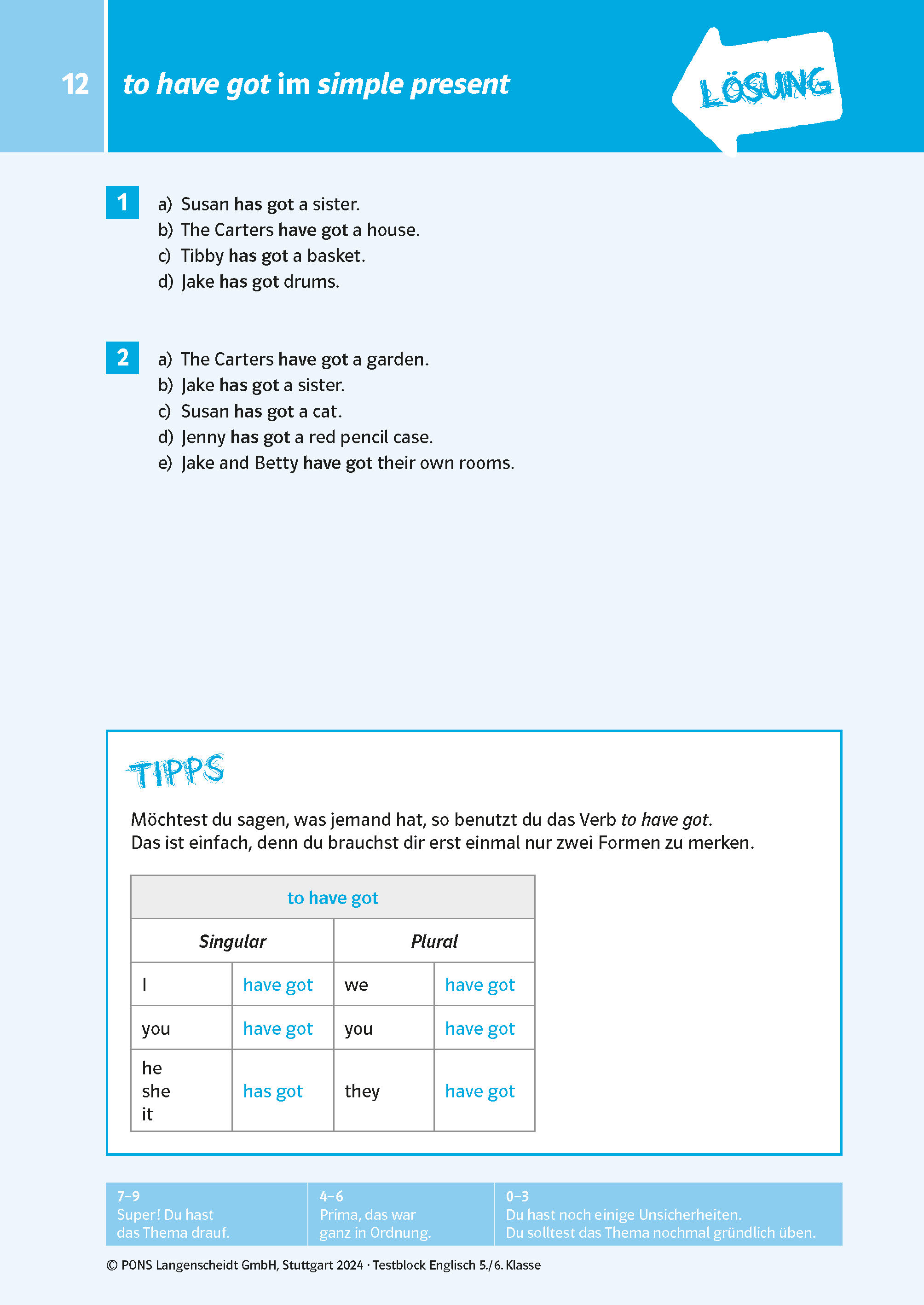 PONS Der große Testblock Englisch 5./6. Klasse