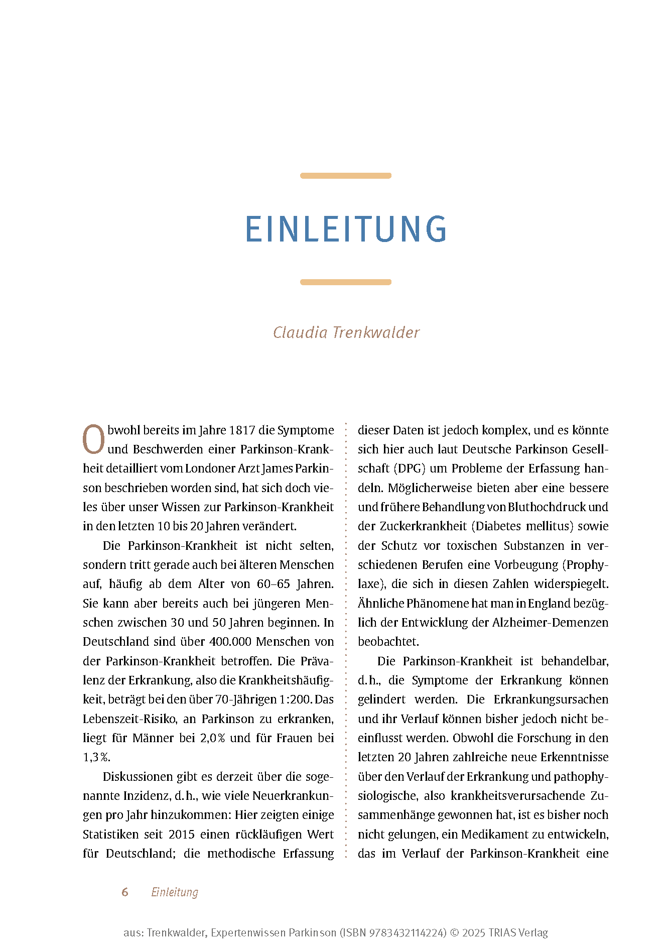 Expertenwissen: Parkinson